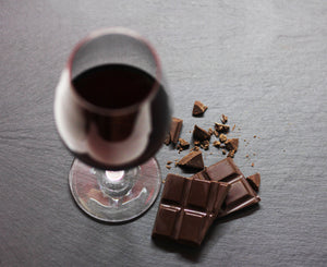 Tablete de Chocolate Negro para Acompanhar Vinho